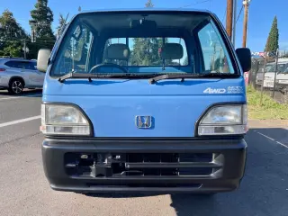 1998 Honda Acty Super Delux RealTime 4WD, Mid-Engine, 5MT — Blue Kei Trucks, photo 2 of 9