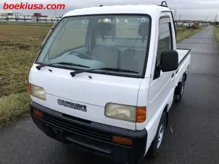 1998 Suzuki Carry Truck — White 4WD Kei Trucks, photo 2 of 11