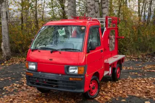 1999 Daihatsu Hi-Jet Fire Fighter 4WD, 2Hi-4Hi-4Lo, 5MT — Red Kei Trucks, photo 2 of 9