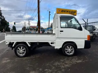 1999 Subaru Sambar EFI 4WD, 2Hi-4Hi, EL Gear, PS, AC, Airbag, 5MT — Polar White Kei Trucks, photo 8 of 9