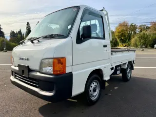 1999 Subaru Sambar EFI Limited All Wheel Drive, PS, AC, Airbag, Auto — Polar White Kei Trucks, photo 3 of 9