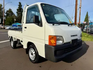 1999 Subaru Sambar EFI Limited All Wheel Drive, PS, AC, Airbag, Auto — Polar White Kei Trucks, photo 1 of 9