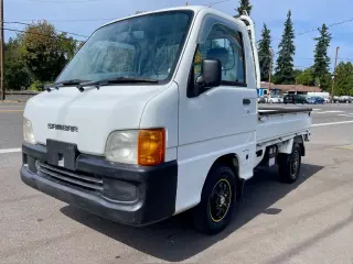 1999 Subaru Sambar EFI Limited All Wheel Drive, PS, AC, Airbag, Auto — White Kei Trucks, photo 3 of 9