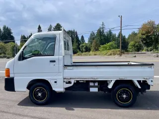 1999 Subaru Sambar EFI Limited All Wheel Drive, PS, AC, Airbag, Auto — White Kei Trucks, photo 4 of 9