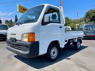 1999 Subaru Sambar EFI Super Charged 4WD, PS, 2Hi-4Hi EL Gear, AC, 5MT — White Kei Trucks, photo 2 of 9