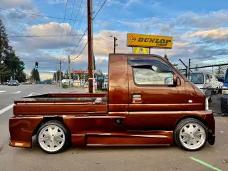 1999 Suzuki Carry Custom 4WD, 2Hi-4Hi-4Lo, PS, AC, 5MT — Brown Kei Trucks, photo 9 of 9