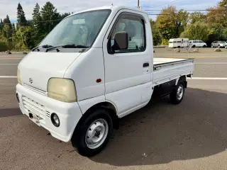 1999 Suzuki Carry EFI Turbo 4WD, 2Hi-4Hi, PS, AC, Airbag, Automatic — Polar White Kei Trucks, photo 3 of 9