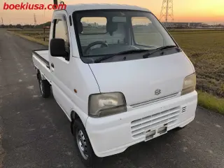 White 1999 Suzuki Carry Truck 4WD kei truck for sale, stock KTD-0358 (photo 1)