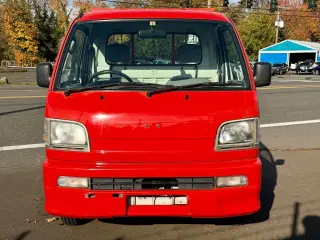 2000 Daihatsu Hi-Jet EFI DLI Fire 4WD, 2Hi-4H, PS, 5MT — Red Kei Trucks, photo 2 of 9