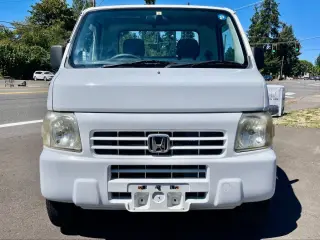 2000 Honda Acty EFI AWD, Mid-Engine, 5MT, Airbag, PS, Next Gen — White Kei Trucks, photo 1 of 9