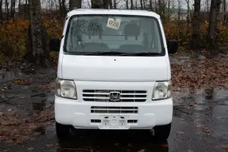2000 Honda Acty EFI Fulltime 4WD, Mid-Engine, PS, Airbag, 5MT — Taffeta White Kei Trucks, photo 1 of 9