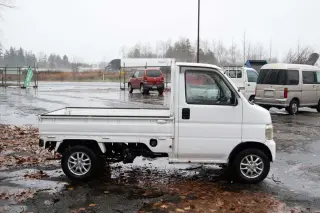 2000 Honda Acty EFI Fulltime 4WD, Mid-Engine, PS, Airbag, 5MT — Taffeta White Kei Trucks, photo 7 of 9