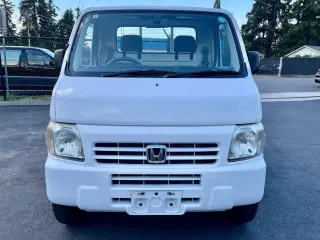 2000 Honda Acty EFI RealTime 4WD, Mid-Engine, PS, Airbag, 5MT — Taffeta White Kei Trucks, photo 2 of 9