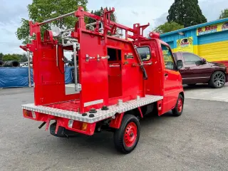 2000 Mitsubishi Minicab EFI Fire 4WD, 2Hi-4Hi-4Lo, 5MT, Collector — Red Kei Trucks, photo 6 of 9