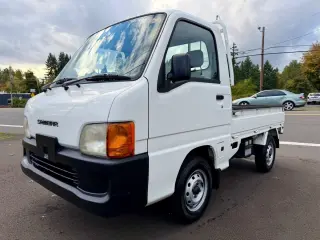 2000 Subaru Sambar EFI 4WD, 2Hi-4Hi, EL Gear, Airbag, 5MT — Polar White Kei Trucks, photo 3 of 9