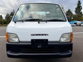 2000 Subaru Sambar EFI 4WD, 2Hi-4Hi, EL Gear, Airbag, 5MT — Polar White Kei Trucks, photo 2 of 9