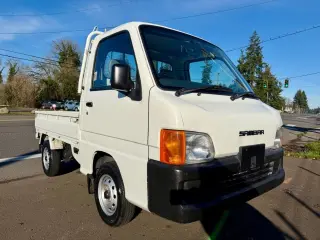 2000 Subaru Sambar EFI 4WD, 2Hi-4Hi, EL Gear, Airbag, 5MT — Polar White Kei Trucks, photo 1 of 9