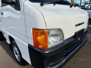 2000 Subaru Sambar EFI 4WD, 2Hi-4Hi, EL Gear, PS, 5MT, AIrbag — Polar White Kei Trucks, photo 9 of 9