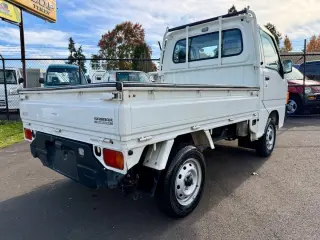 2000 Subaru Sambar EFI 4WD, 2Hi-4Hi, EL Gear, PS, 5MT, AIrbag — Polar White Kei Trucks, photo 7 of 9