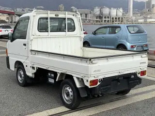 2000 Subaru Sambar EFI 4WD, 2Hi-4Hi-EL Gear, PS, AC, 5MT — Polar White Kei Trucks, photo 2 of 7