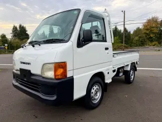 2000 Subaru Sambar EFI 4WD ABS 2Hi-4Hi, EL Gear, 5MT — Polar White Kei Trucks, photo 3 of 9