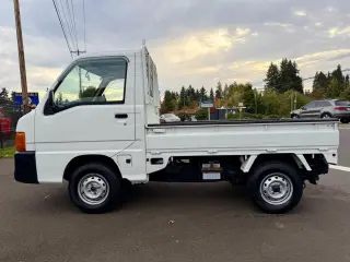 2000 Subaru Sambar EFI 4WD ABS 2Hi-4Hi, EL Gear, 5MT — Polar White Kei Trucks, photo 4 of 9