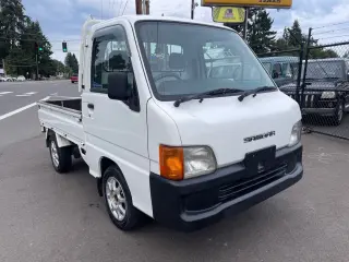 White 2000 Subaru Sambar EFI Super Charged AWD, PS, AC, Airbag, ABS, Auto kei truck for sale, stock KTD-0390 (photo 1)