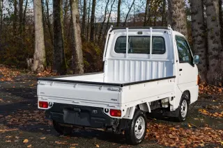 2000 Subaru Sambar EFI Supercharged 4WD, 2Hi-4Hi, PS, AC, Airbag, 5MT — Polar White Kei Trucks, photo 6 of 9