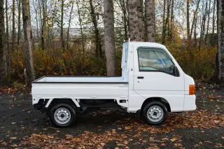 2000 Subaru Sambar EFI Supercharged 4WD, 2Hi-4Hi, PS, AC, Airbag, 5MT — Polar White Kei Trucks, photo 7 of 9