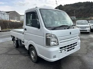 2014 Suzuki Carry Japanese Kei Truck (ac, ps) — White 4WD Kei Trucks, photo 2 of 6