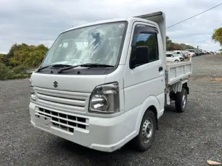 2015 Suzuki Carry Japanese Mini Truck (ac, ps) — White 4WD Kei Trucks, photo 2 of 6