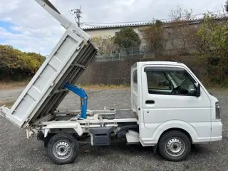 2015 Suzuki Carry Japanese Mini Truck (ac, ps) — White 4WD Kei Trucks, photo 1 of 6