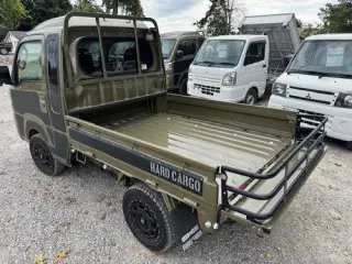 Khaki 2022 Daihatsu HiJet Japanese Minitruck (ac, ps, Hard cargo), 29 miles, KF 660cc 12-valve DOHC, stock KTD-0418 (photo 2)