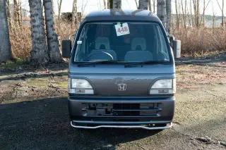 1998 Honda Street V RealTime 4WD, Mid-Engine, PS, AC, 5MT — Grey Kei Vans, photo 1 of 9