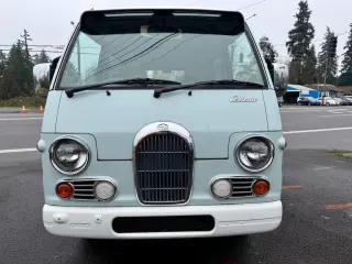 1998 Subaru Sambar Dias Classic EFI Fulltime 4WD, PS, AC, Automatic — Mellow Blue / Polar White Kei Vans, photo 2 of 9