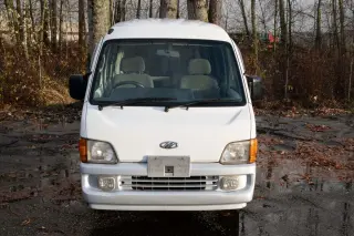 Polar White / Quartz Silver Metallic 1999 Subaru Sambar EFI Dias Supercharged 4WD, PS, PW, PL, ABS, Auto, stock KTD-0461 (photo 1)