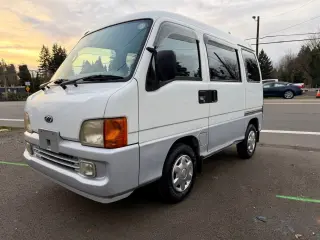 1999 Subaru Sambar EFI Dias Supercharged 4WD, PS, PW, PL, ABS, Auto — Platinum Silver Kei Vans, photo 3 of 9