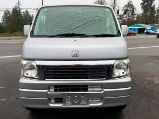 2000 Honda Vamos Fulltime 4WD, PS, PW, PL, AC, Airbags, Auto — Silver Kei Vans, photo 2 of 9