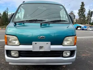 2000 Subaru Sambar EFI Dias Supercharged 4WD, PS, PW, PL, ABS, Auto — Lapis Pearl (Teal Color) Kei Vans, photo 2 of 9