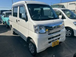White 2017 Daihatsu Hijet Japanese Minitruck Deckvan (ac, ps), 24,167 miles, KF 660cc 12-valve DOHC, stock KTD-0471 (photo 2)