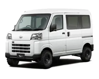White 2025 Daihatsu Hijet Cargo Manual (White) 4WD kei van for sale, stock KTD-0477 (photo 1)