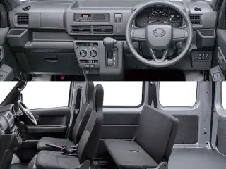 Daihatsu Hijet Cargo Auto (Orange) — Orange 4WD Kei Vans, photo 10 of 11