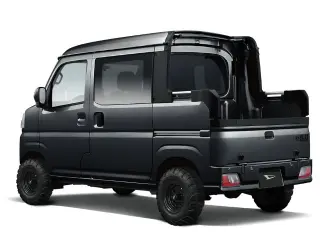 Daihatsu Hijet Deckvan Auto (Black) — Black 4WD Kei Vans, photo 2 of 11