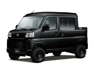 Daihatsu Hijet Deckvan Auto (Black) — Black 4WD Kei Vans, photo 1 of 11