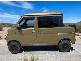 Green 2025 Daihatsu Hijet Deckvan Auto (Khaki Green), KF 660cc 12-valve EFI 3-cylinder, stock KTD-0488 (photo 6)