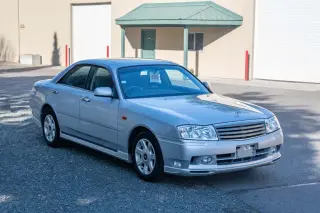 2000 Nissan Gloria Ultima 300 Turbo RWD, PW, PL, PS, Automatic — Silver Crystal Metallic JDM Sedans & Sports, photo 8 of 9