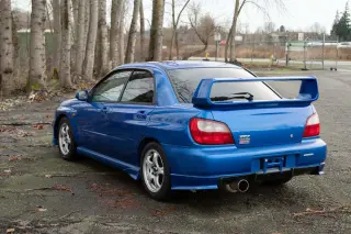 WR Blue Mica 2000 Subaru Impreza WRX AWD, Turbo Intercooled, 5MT, Manual, imported JDM sports sedan, stock KTD-0504 (photo 4)