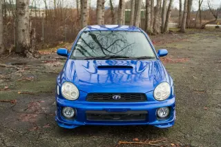 WR Blue Mica 2000 Subaru Impreza WRX AWD, Turbo Intercooled, 5MT JDM sports sedan for sale, stock KTD-0504 (photo 1)