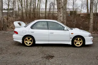 2000 Subaru Impreza WRX STI Version 6 4WD, PS, PW, PL, AC, 5MT — Pure White JDM Sedans & Sports, photo 7 of 9