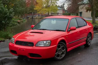 2000 Subaru Legacy B4 Blitzen Twin Turbo Intercooled 4WD, Auto — Premium Red JDM Sedans & Sports, photo 2 of 9